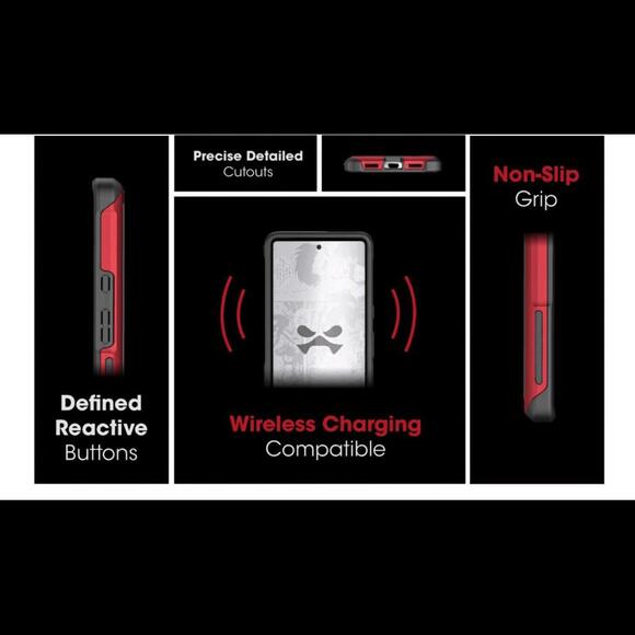 Ghostek ATOMIC slim Clear Phone Case Pixel Pro 7 For Women Pink Metal Bumper - Picture 9 of 9